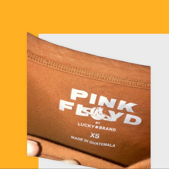 Pink Floyd X Lucky Brand Tee in Burnt Sienna Size XS - Picture 2 of 5